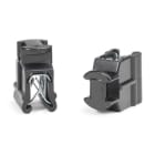 Hellermanntyton - ATSEC36 - Clip noir pour bord de tôle avec insert métallique