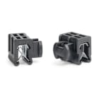 Hellermanntyton - ATSEC38 - Clip noir pour bord de tôle avec insert métallique