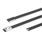 Hellermanntyton - Collier métallique recouvert 521x7.9 mm en Inox 316 noir - MBT20HFC