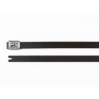 Hellermanntyton - Collier métallique recouvert 362x7.9 mm en Inox 316 noir - MBT14HFC