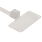 Hellermanntyton - Collier de serrage avec plaque d'identification 20,5x9, naturel, longueur 110 mm