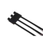 Hellermanntyton - Collier de serrage avec plaque d'identification 46x26,3, noir, longueur 205 mm