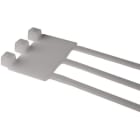 Hellermanntyton - Collier de serrage avec plaque d'identification 46x26,3, naturel, longueur 205mm