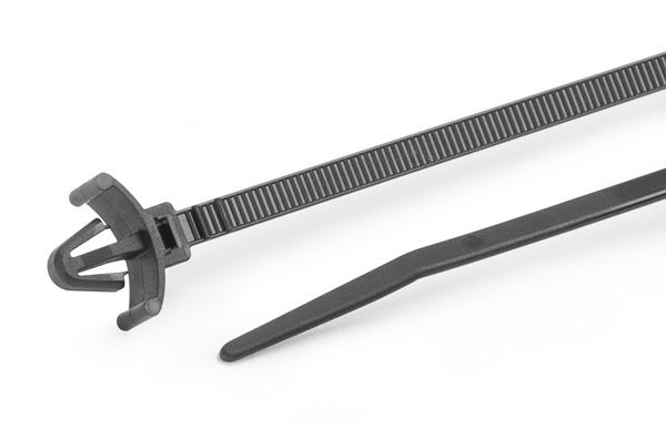 Hellermanntyton - Lanière à pied ancre 165x4.6mm pour trou Ø 6.3 à 7.5mm en PA66 Naturel - T50SL6