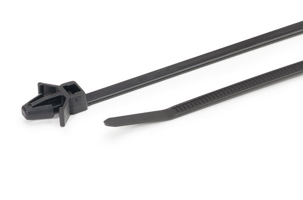 Hellermanntyton - Lanière à pied ancre 200x4.6mm pour trou Ø 6.0 à 6.4 en PA66 Naturel - T50RSFM