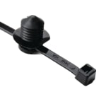 Hellermanntyton - Lanière avec pied sapin 200x4.6mm Øtrou 9.7 à 10mm en PA66HS Noir - T50RFT10
