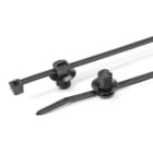 Hellermanntyton - Lanière avec pied sapin 200x4.6mm Øtrou 7.7 à 8mm en PA66HS noir - T50FT7