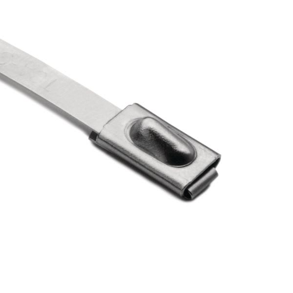 Hellermanntyton - Collier métallique 201x4.6 mm en Inox 304- MBT8SS