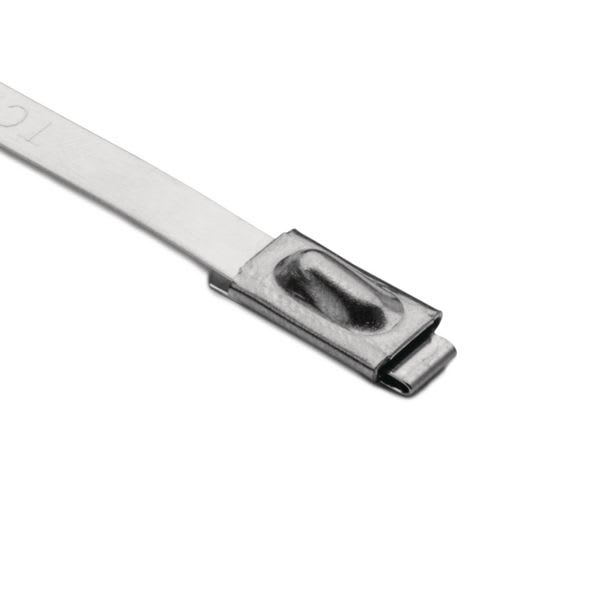 Hellermanntyton - Collier métallique 201x4.6 mm en Inox 316- MBT8S