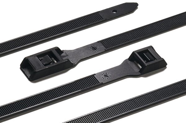 Hellermanntyton - Collier d'installation 500x9 mm en PA66HSW Résistant aux UV noir - CSL500