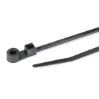 Hellermanntyton - Lanière de fixation avec oeillet 110x2.5mm en PA66 noir-T18MR