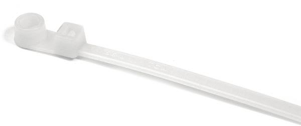 Hellermanntyton - Lanière de fixation avec oeillet 390x4.7mm en PA66 nat - T50ML