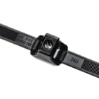 Hellermanntyton - Lanière double 330x12.7 mm sur goujon Ø6 mm en PA66HIRHSW noir - DCT9