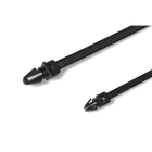 Hellermanntyton - Lanière à pied ancre 210x4.6mm pour trou Ø 6.2 à 6.4 mm en PA66 noir - T50RSF