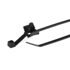 Hellermanntyton - Lanière à pied ancre 209x4.7mm Ø 6.3 à 6.5 mm en PA66HS noir -T80RSF65