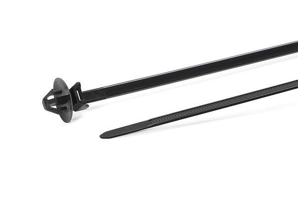 Hellermanntyton - Lanière à pied ancre 159x4.6mm Ø 6.3 à 6.7 mm en PA66HS noir - T50SOSSFT65E