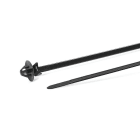 Hellermanntyton - Lanière à pied ancre 159x4.6mm Ø 6.3 à 6.7 mm en PA66HS noir - T50SOSSFT65E
