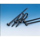 Hellermanntyton - Lanière à double crantage pour châssis 200 x 7.6 mm en PA66HS noir - CT203