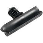 Hellermanntyton - Clip à enrubanner 40x4mm à pied sapin trou Ø 6.6 mm en PA66 noir - CHDP66