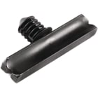 Hellermanntyton - Clip à enrubanner 40x4mm à pied sapin trou Ø 6.6 mm en PA66 noir - CHDP66
