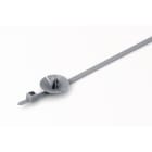 Hellermanntyton - Lanière 190x4.6 mm à pied ancre pour trou Ø 5.7 à 6.3 mm en PA66 noir - T80RSFT