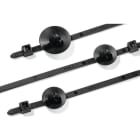 Hellermanntyton - Lanière de fixation à pied ancre 120 x 4.6 mm en PA66 noir - T50SSP