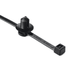 Hellermanntyton - Lanière avec pied sapin 200x4.6mm Øtrou 6.4 à 7.1mm en PA66HS noir - T50RFT6LG