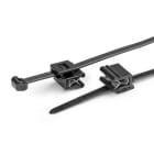 Hellermanntyton - Lanière de fixation pour bord de tôle 200 x 4.6 mm en PA66W noir - T50ROSEC5A