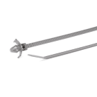 Hellermanntyton - Lanière avec pied sapin 228x4.6mm pour trou 12.2x6.2mm en PA46 gris - T80RFT6x12