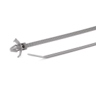 Hellermanntyton - Lanière avec pied sapin 228x4.6mm pour trou 12.2x6.2mm en PA46 gris - T80RFT6x12