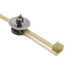Hellermanntyton - Lanière avec pied sapin gris 150x3.5mm Øtrou 4.5 à 5mm en PA46  - T30RFT5