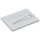 Hellermanntyton - Clip adhésif métallique pour câble Ø 4 mm en acier blanc - SAC1