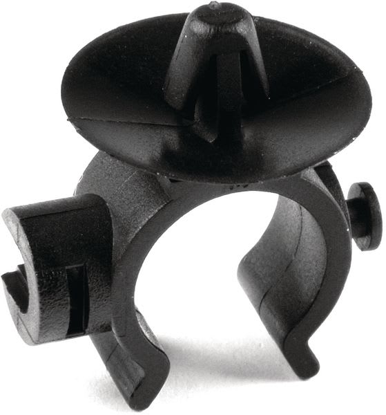 Hellermanntyton - Clip interconnectable à pied ancre pour tube Ø 21 à 25 mm en PA66 noir - IPC23AH