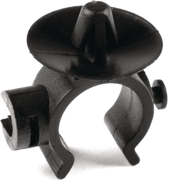 Hellermanntyton - Clip interconnectable à pied ancre pour tube Ø8.5-12.5mm en PA66HIR noir-IPC10AH
