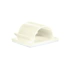 Hellermanntyton - Clip adhésif en forme de demi-lune 33x27mm pour câble Ø 14mm en PA66 noir - RB14