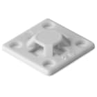 Hellermanntyton - Embase adhésive carrée 13x13mm en PA66 blanc - MB2A