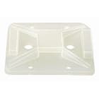 Hellermanntyton - Embase adhésive rectangulaire 32x25mm en PA66 naturel - TY8G1S