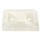 Hellermanntyton - Embase adhésive rectangulaire 32x25mm en PA66 naturel - TY8G1S