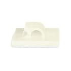 Hellermanntyton - Clip adhésif en forme de demi-lune 19x19mm pour câble Ø 5 mm en PA66 naturel-RB5