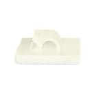 Hellermanntyton - Clip adhésif en forme de demi-lune 19x19mm pour câble Ø 5 mm en PA66 naturel-RB5