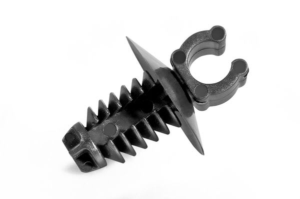 Hellermanntyton - Clip à pied sapin trou Ø 7 mm pour tube Ø 5 mm noir en PA46 noir - PC5DP7L