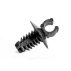 Hellermanntyton - Clip à pied sapin trou Ø 7 mm pour tube Ø 5 mm noir en PA46 noir - PC5DP7L