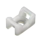 Hellermanntyton - Embase en berceau 18x12mm à visser trou central Ø 4.5 mm en PA66 naturel - KR6G5