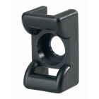 Hellermanntyton - Embase en berceau 18x12mm à visser trou central Ø 4.5 mm en PA66W noir - KR6G5