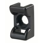 Hellermanntyton - Embase en berceau 18x12mm à visser trou central Ø 4.5 mm en PA66W noir - KR6G5