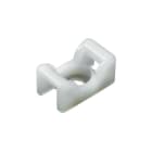 Hellermanntyton - Embase en berceau 25x14.5mm à visser trou central Ø 6.5 mm en PA66 naturel-KR8G5
