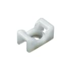 Hellermanntyton - Embase en berceau 25x14.5mm à visser trou central Ø 6.5 mm en PA66 naturel-KR8G5