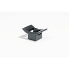 Hellermanntyton - Embase en berceau à visser avec trou central Ø 5.5 mm en PA66 noir - LKC