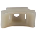 Hellermanntyton - Embase en berceau à visser avec trou central Ø 6 mm en PA66 naturel - LKCSF1