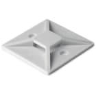 Hellermanntyton - Embase adhésive carrée 19x19mm en PA66 blanc - MB3A